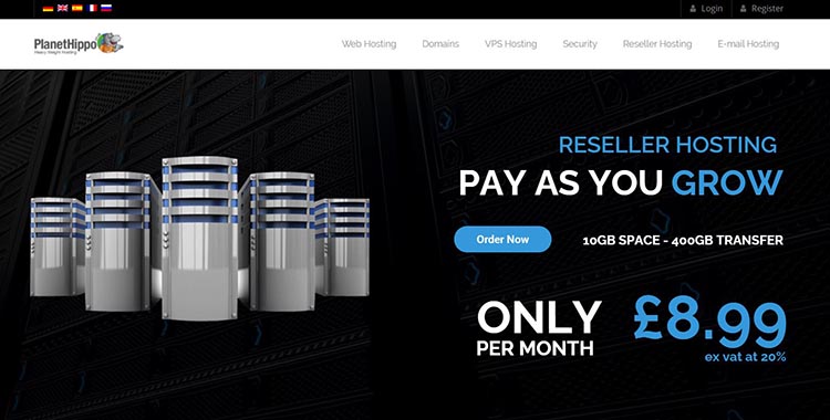 1 آشنایی با خدمات هاست وب انگلیس و VPS سایت Planet Hippo