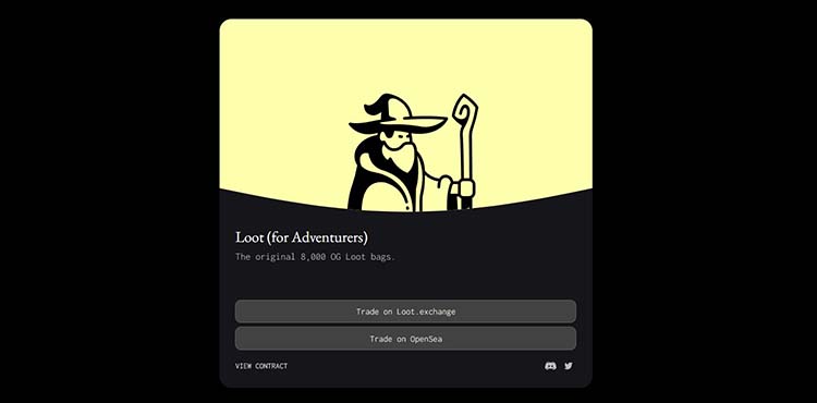 2 آشنایی با فضای مجازی Loot و ویژگی NFT های آن