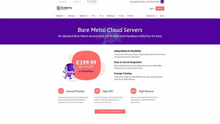 6 معرفی بهترین سایت های خرید سرور Bare metal و اختصاصی