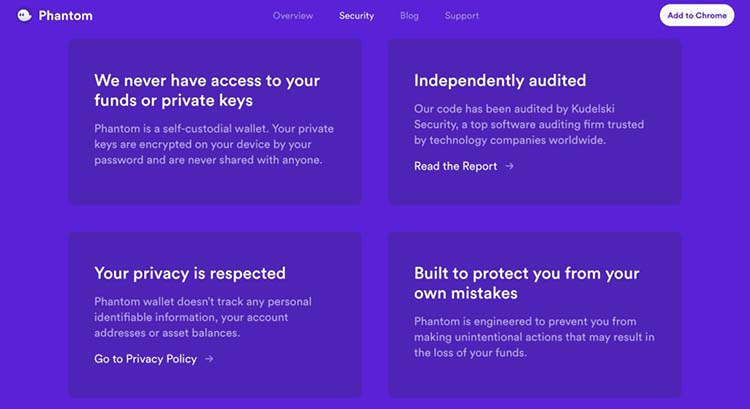 Is Phantom Wallet Safe آشنایی با کیف پول فانتوم و ویژگی های این کیف اختصاصی سولانا (Solana)