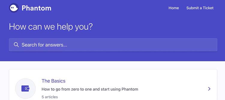 Phantom Wallet Support آشنایی با کیف پول فانتوم و ویژگی های این کیف اختصاصی سولانا (Solana)
