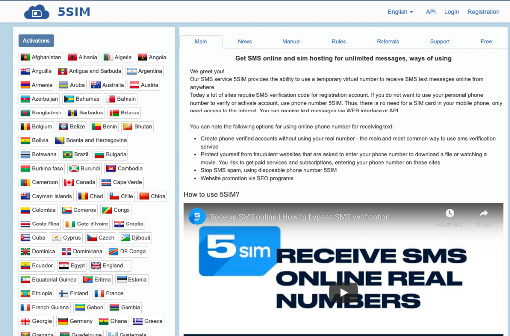 سایت 5sim سایت 5sim