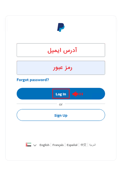 پشتیبانی پی پال