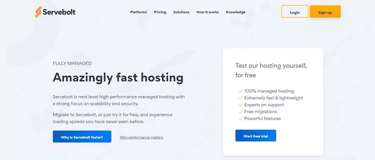 خرید هاست پرسرعت خارجی با سایت Servebolt
