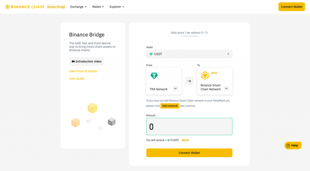 استفاده از Binance Bridge استفاده از Binance Bridge