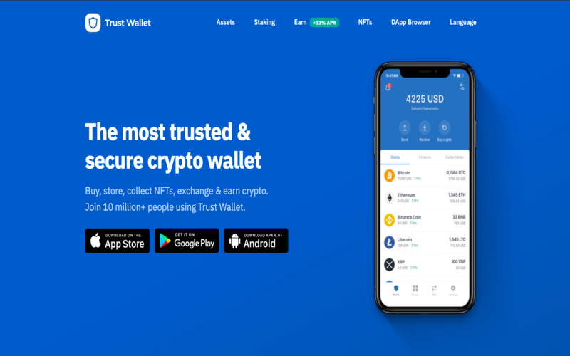 تبدیل ارز در تراست ولت