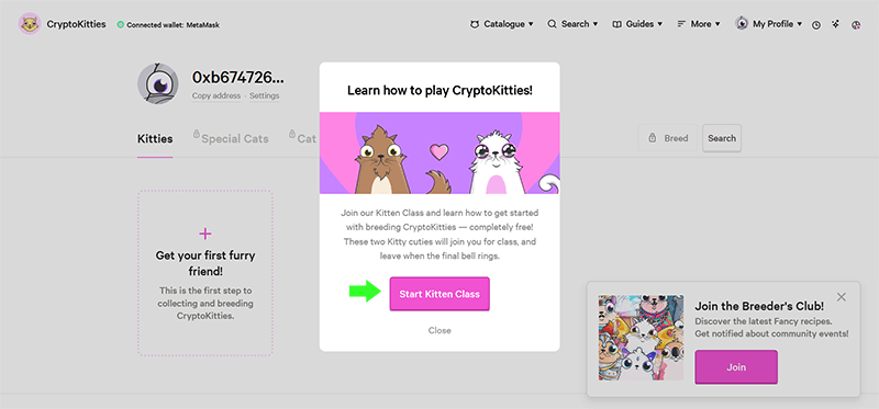 بازی CryptoKitties بازی CryptoKitties
