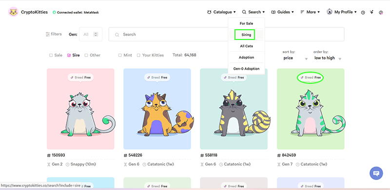 بازی CryptoKitties بازی CryptoKitties