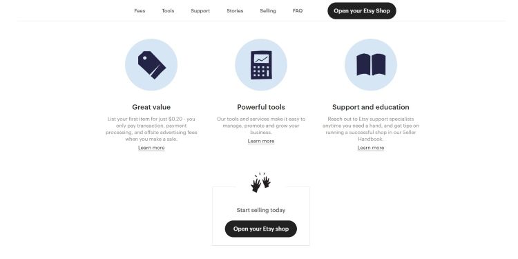 خرید و فروش در Etsy