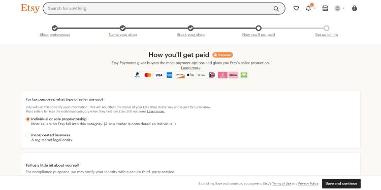 خرید و فروش در Etsy