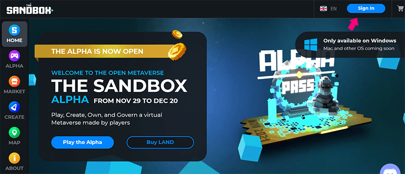 خرید زمین در Sandbox