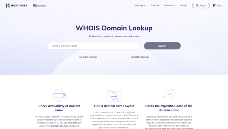 جستجوی اطلاعات WHOIS جستجوی اطلاعات WHOIS