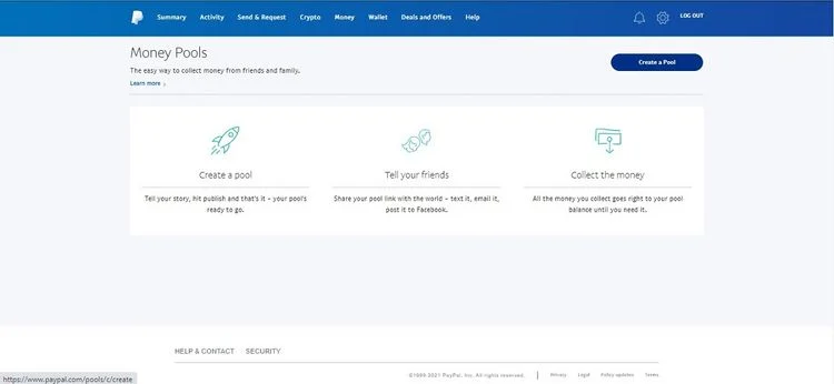 تنظیم ویژگی PayPal Money Pool
