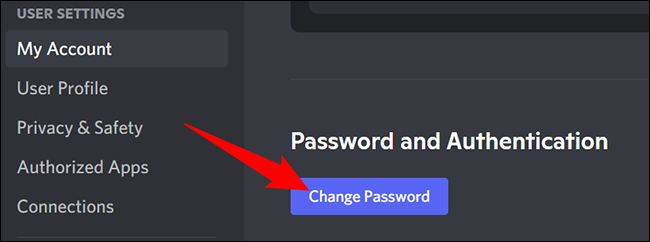 فراموشی پسوورد Discord