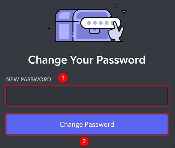 فراموشی پسوورد Discord
