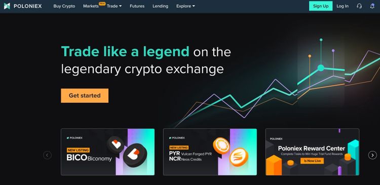 صرافی برتر کریپتو با کمترین کارمزد: صرافی Poloniex