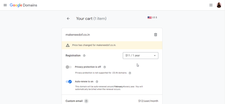 خرید دامین از Google Domains