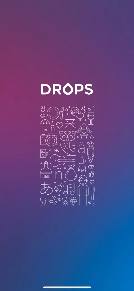 بهترین برنامه های آموزش زبان: Drops