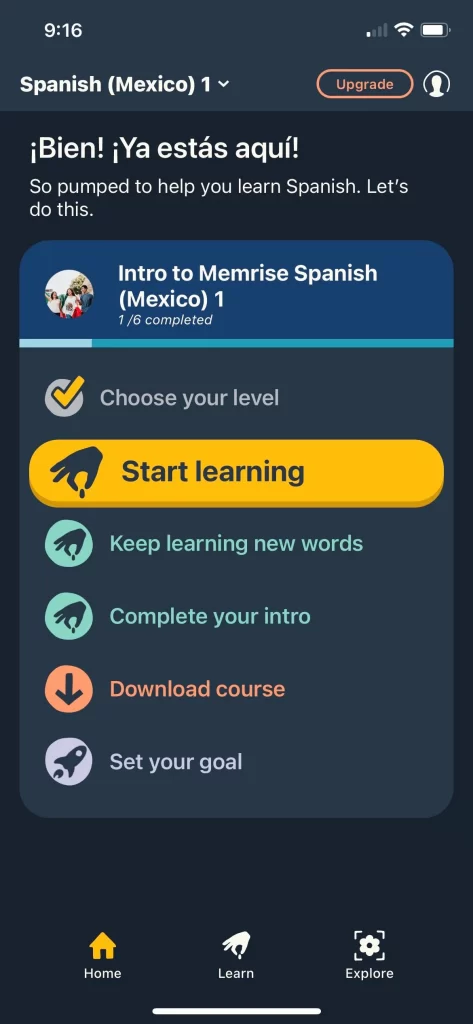 برنامه آموزش زبان: Memrise