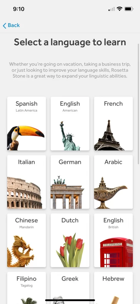 بهترین برنامه آموزش زبان: Rosetta Stone