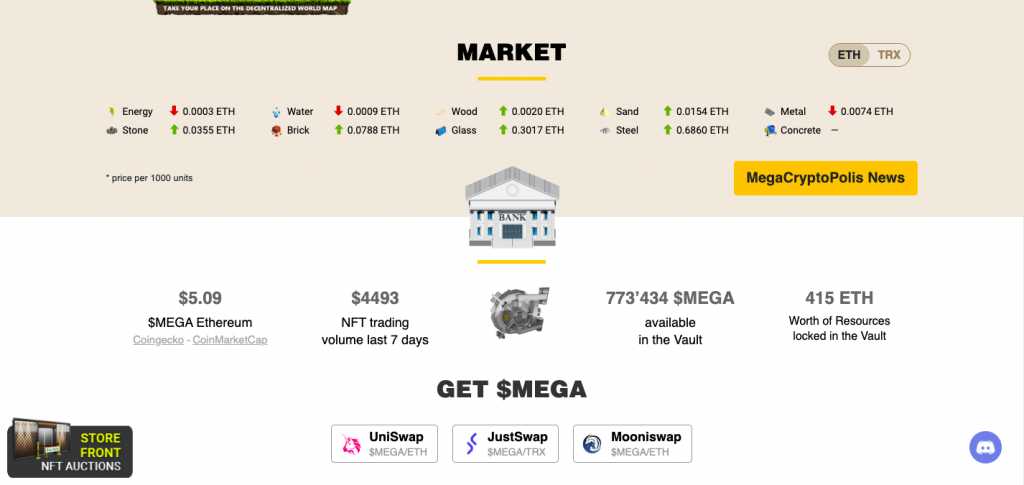 بازی MegaCryptoPolis (مگاکریپتوپولیس)