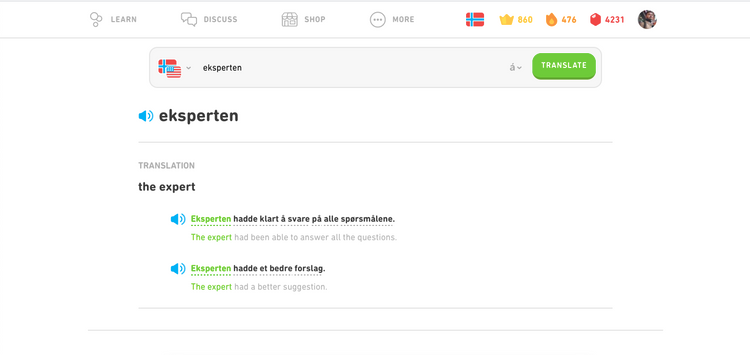 مهارت های آزمون Duolingo