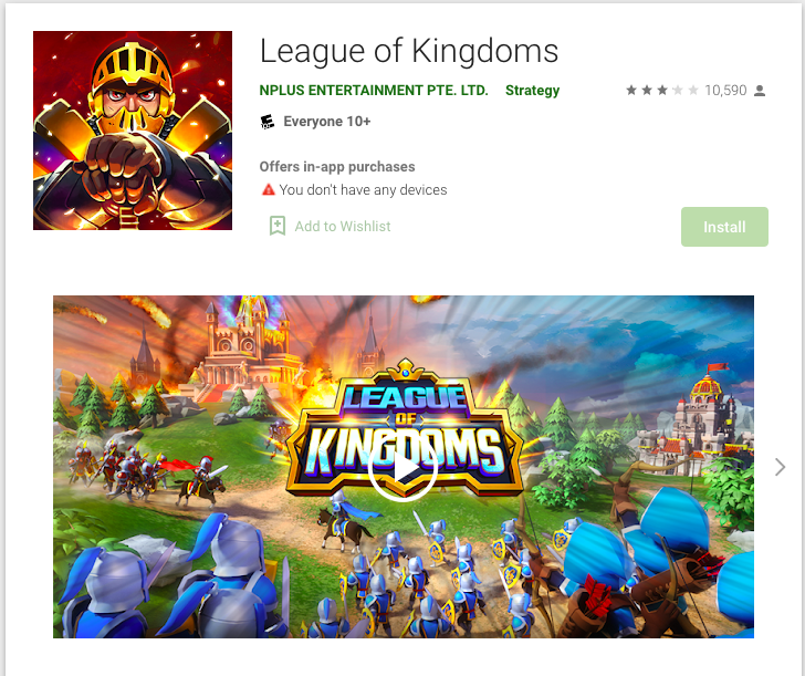 بازی League of Kingdoms