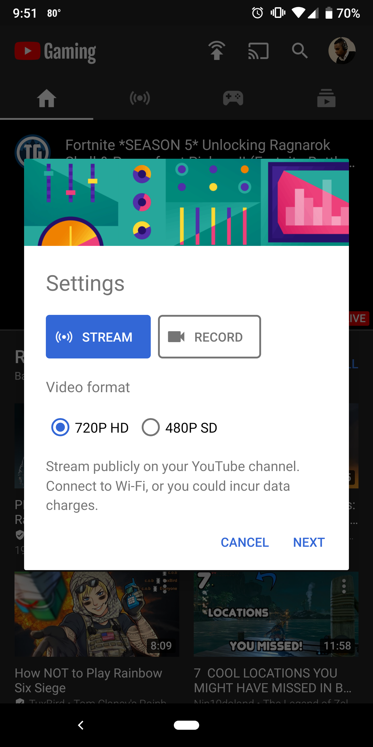 استریم بازی از طریق YouTube در اندروید