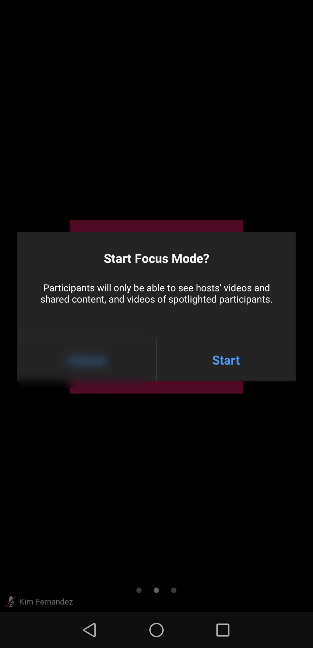 Focus Mode