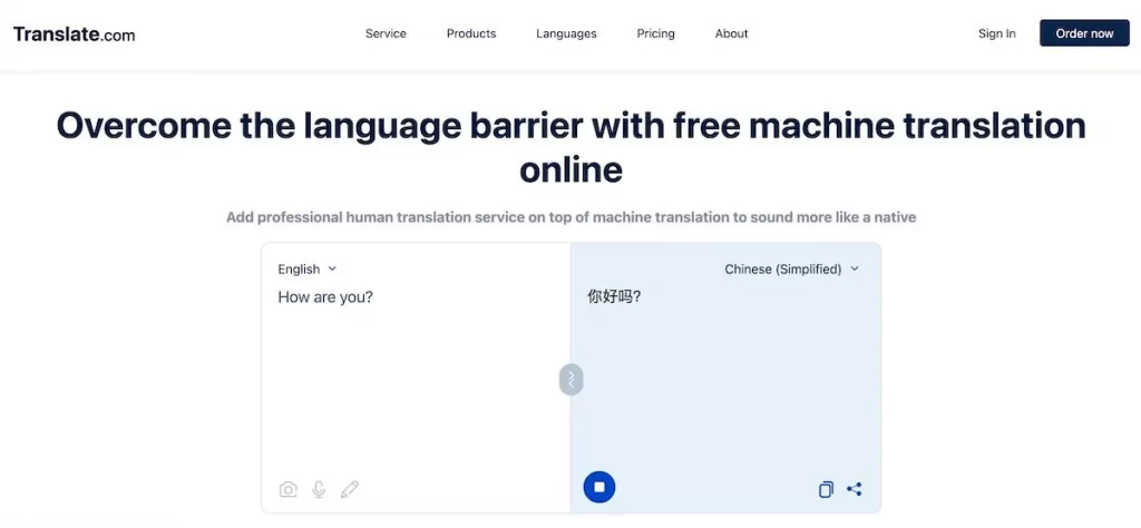 ترجمه آنلاین رایگان