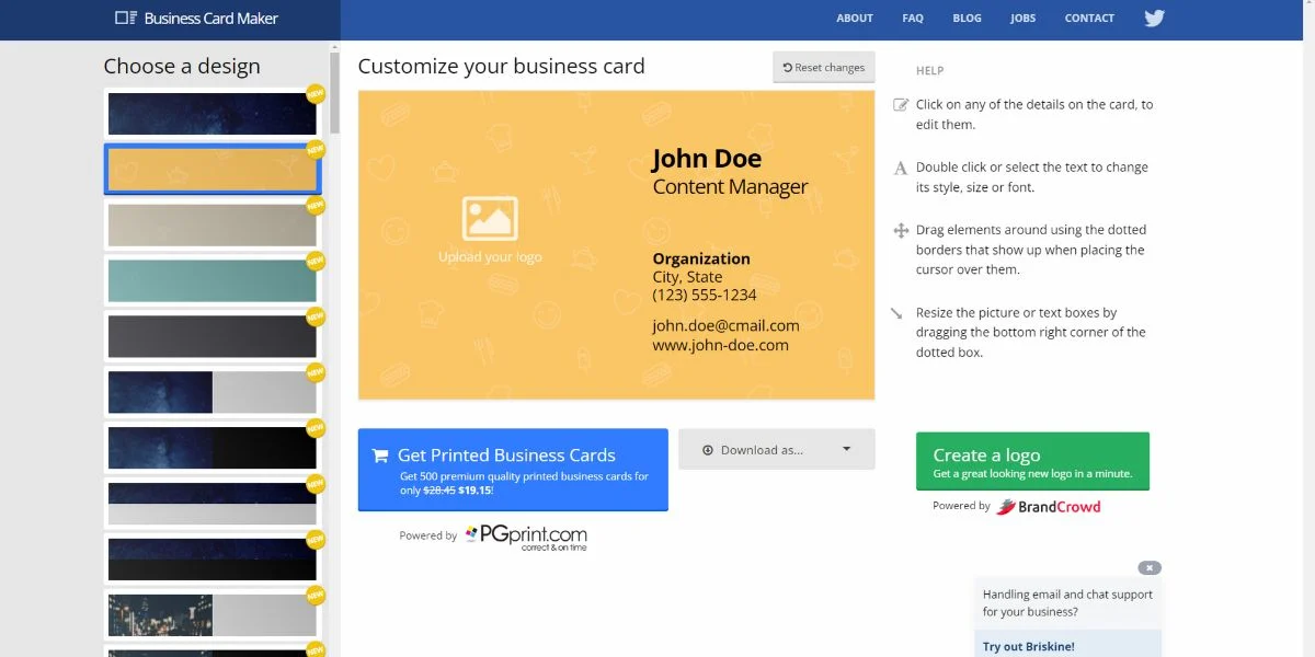 Business Card Maker