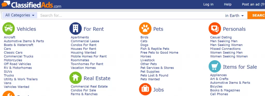 سایت های مشابه Craigslist