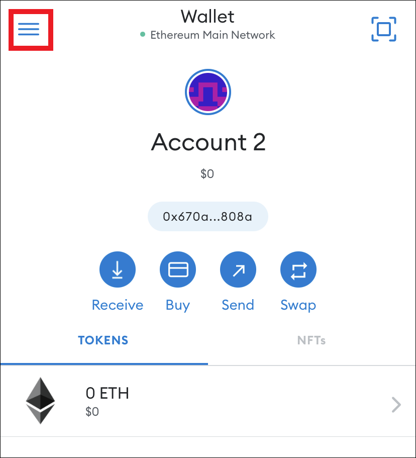 استفاده از Uniswap در آیفون