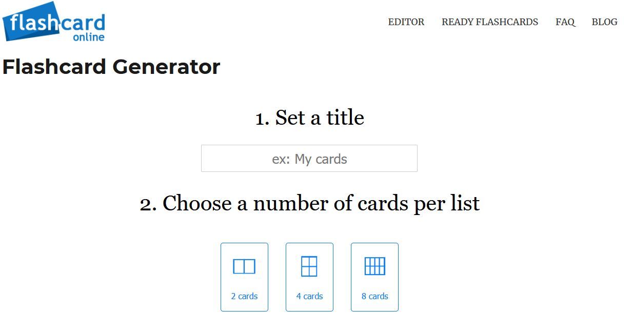 Flashcard Online