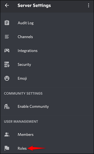 مدیریت سرور Discord