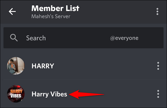 مدیریت سرور Discord