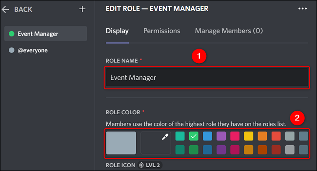 مدیریت سرور Discord