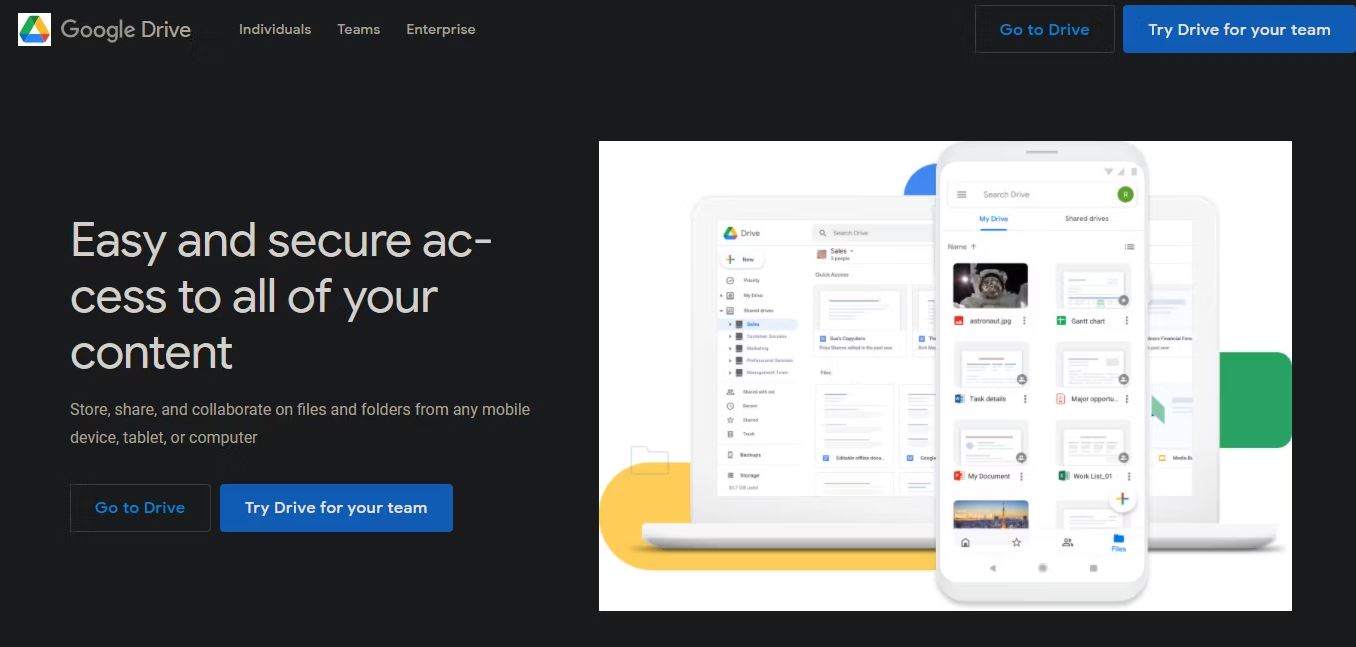 فضای ذخیره سازی ابری رایگان: Google Drive