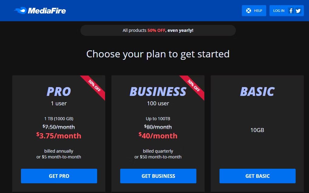 ارزان ترین فضای ذخیره سازی ابری 1 ترابایتی: MediaFire