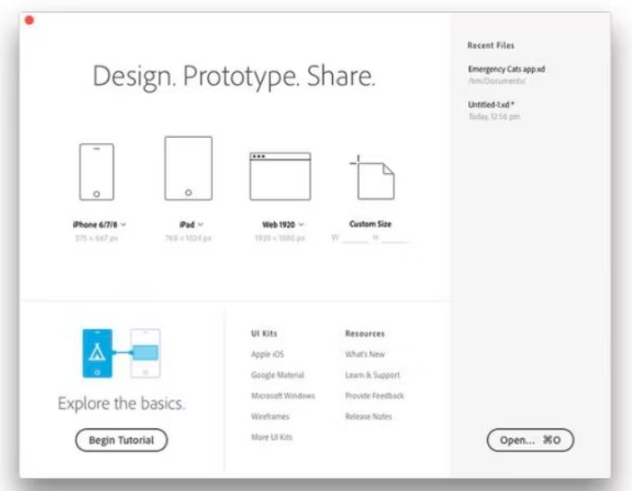 نرم افزار Adobe XD