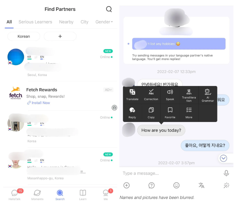 اپلیکشن برای یادگیری زبان