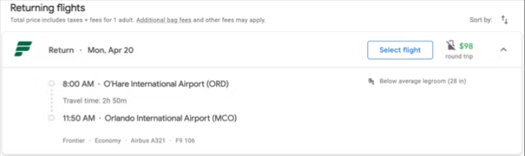 پرواز ارزان با Google Flight