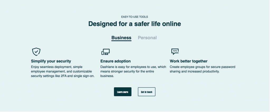 سایت dashlane