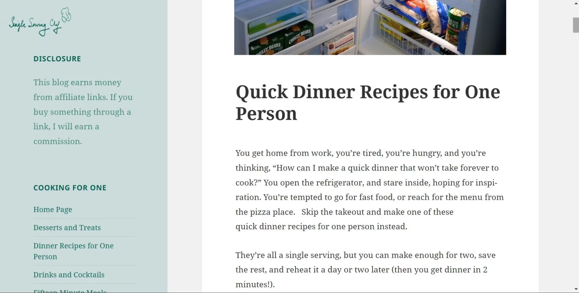 Single Serving Chef