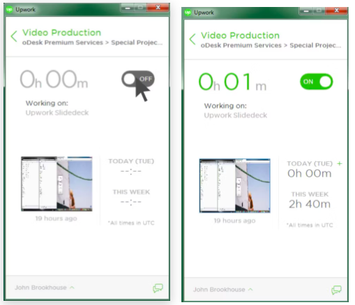 برنامه دسکتاپ Upwork