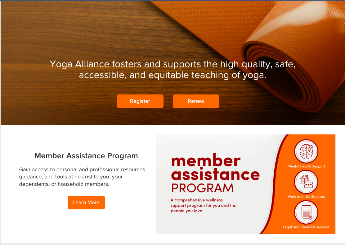 پرداخت در سایت yogaalliance