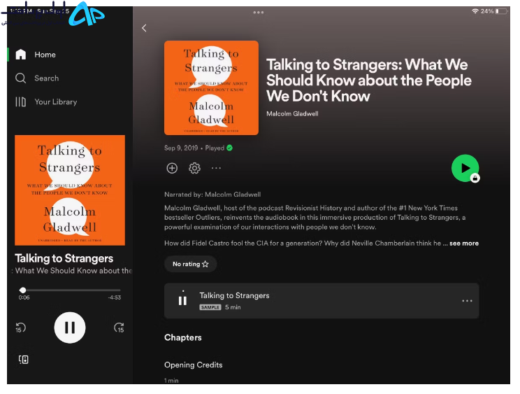خرید کتاب صوتی در Spotify
