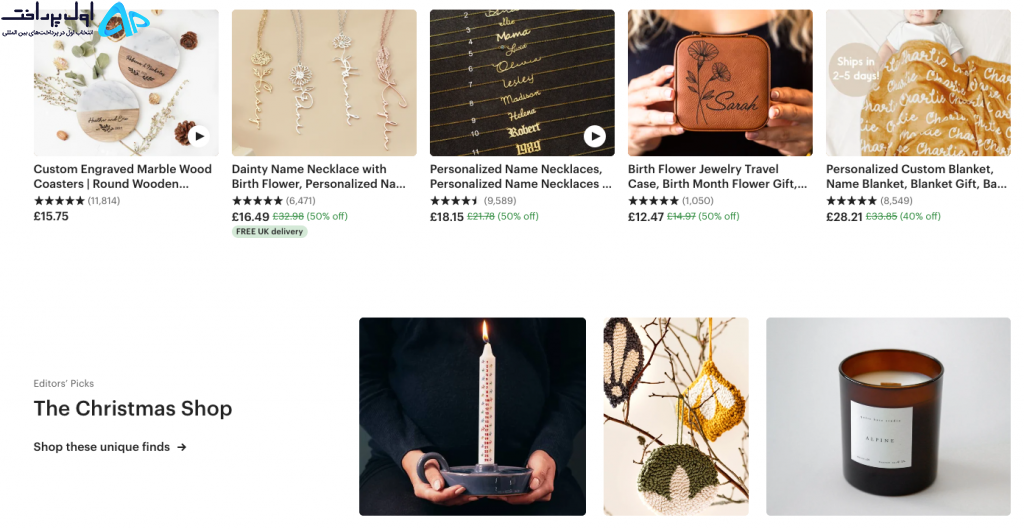 نحوه فروش در Etsy