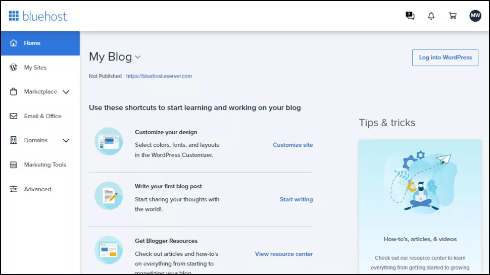 بررسی هاستینگ Bluehost