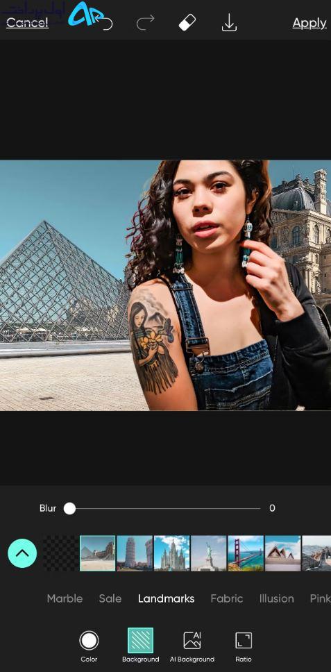 بهترین ابزار Picsart